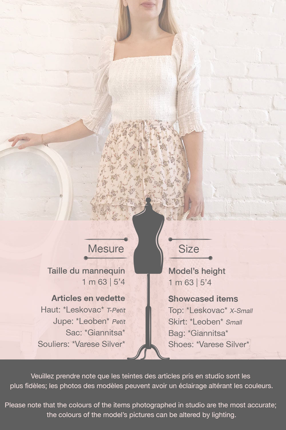 Leoben Beige Floral Long Layered Skirt | Boutique 1861 template