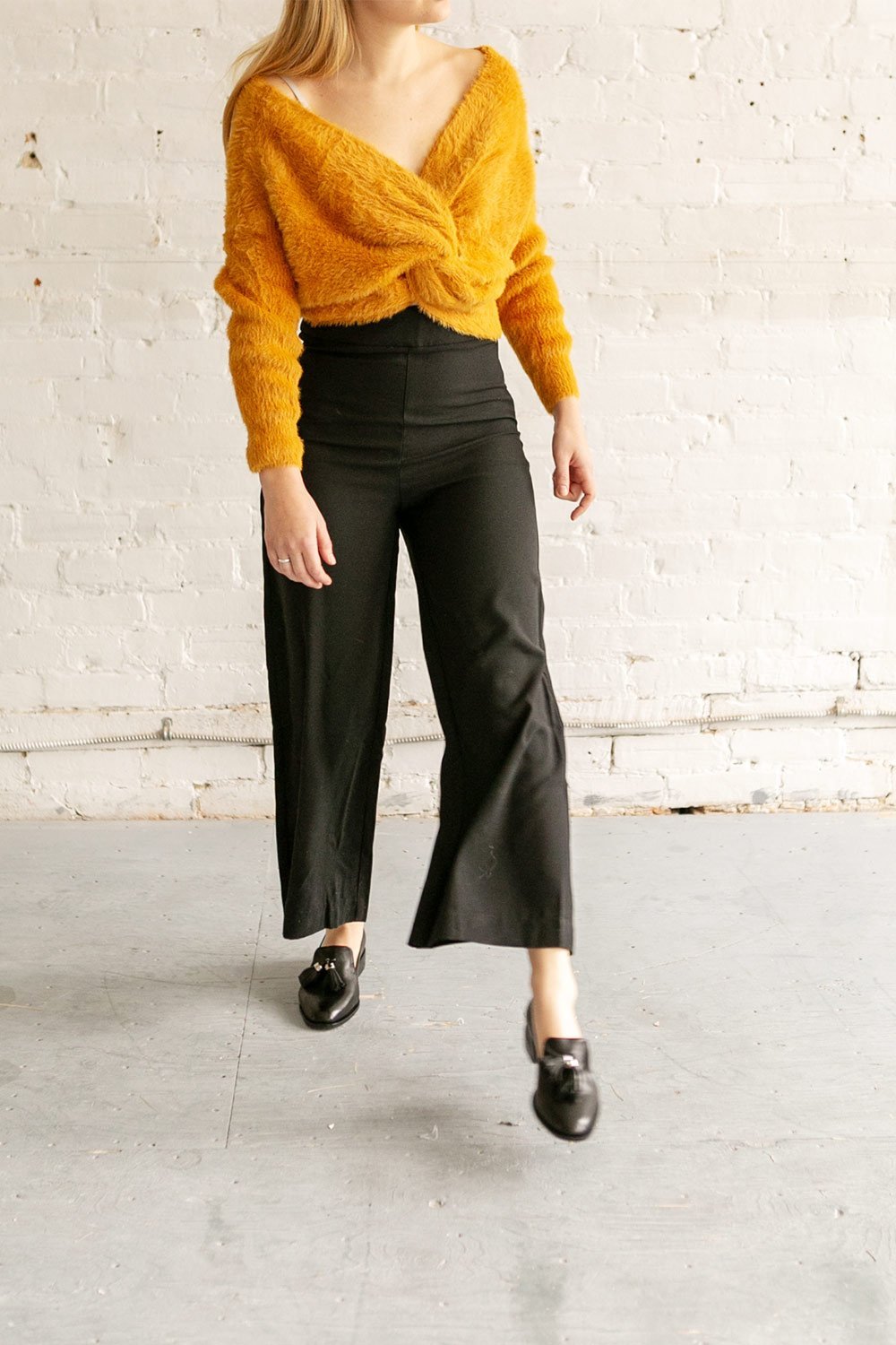 Chesterfield Black High Waisted Pants | La Petite Garçonne