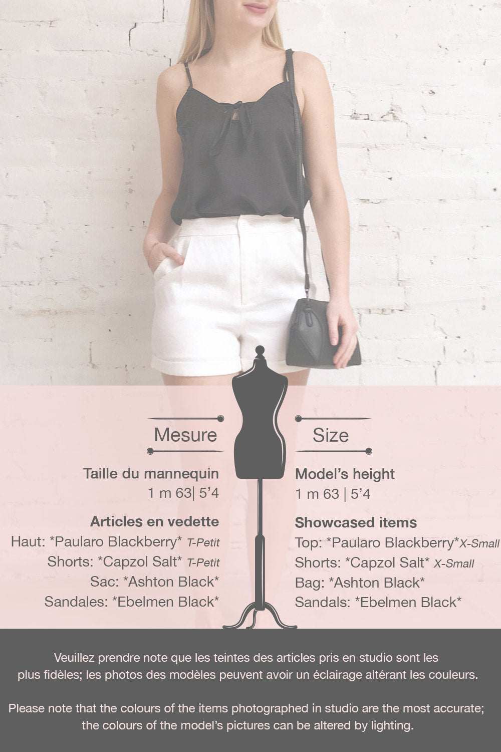 Paularo Blackberry Black Tank Top w/ Bow | La petite garçonne template