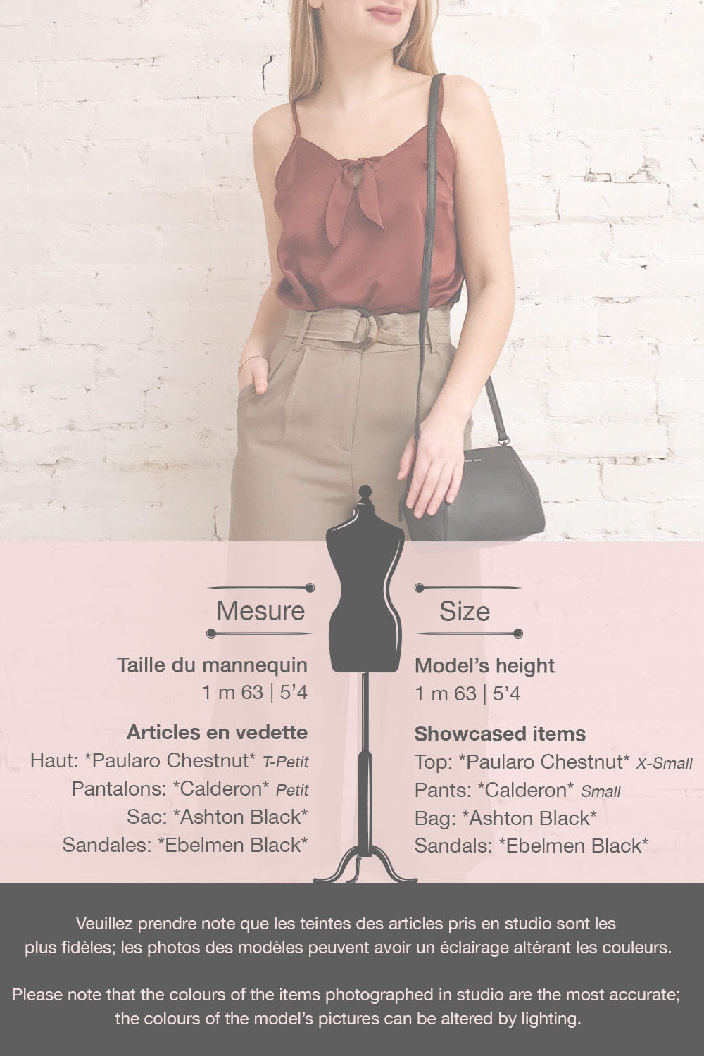 Calderon Khaki High Waist Wide Leg Pants | La petite garçonne template 1