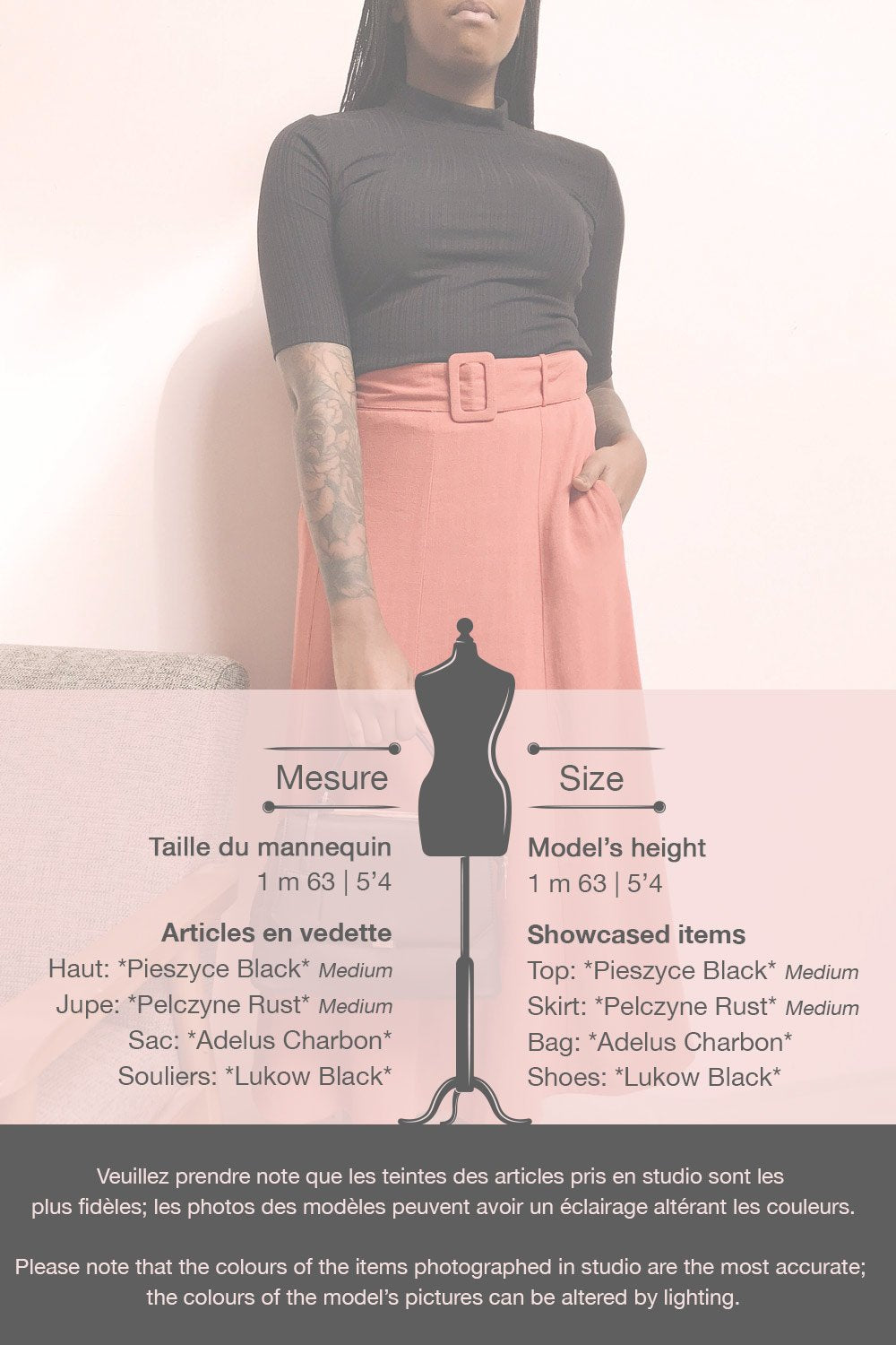 Pieszyce Black Mock Neck Top | La petite garçonne template 1