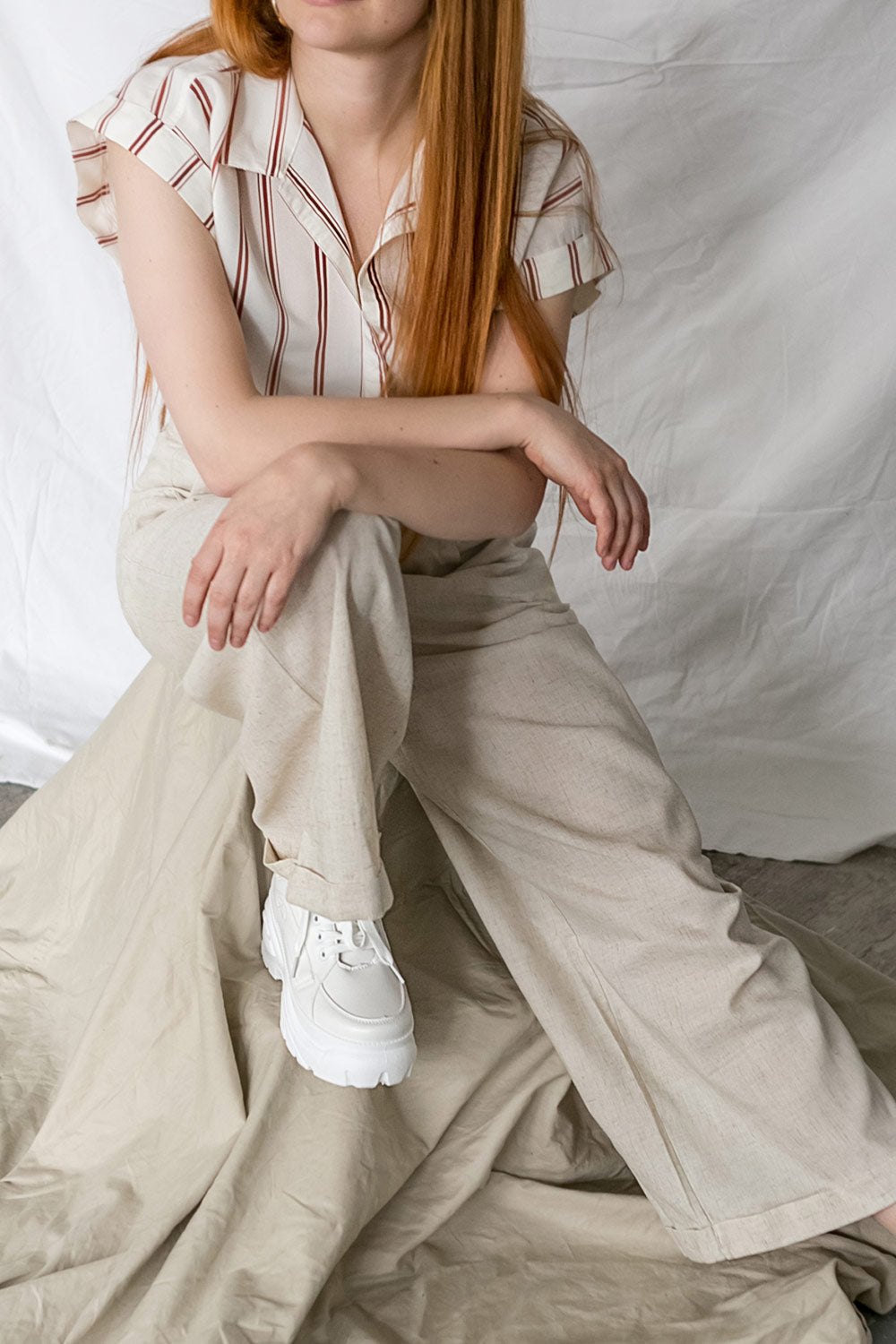 Ohain Matcha Green Wide Leg Pants | La Petite Garçonne