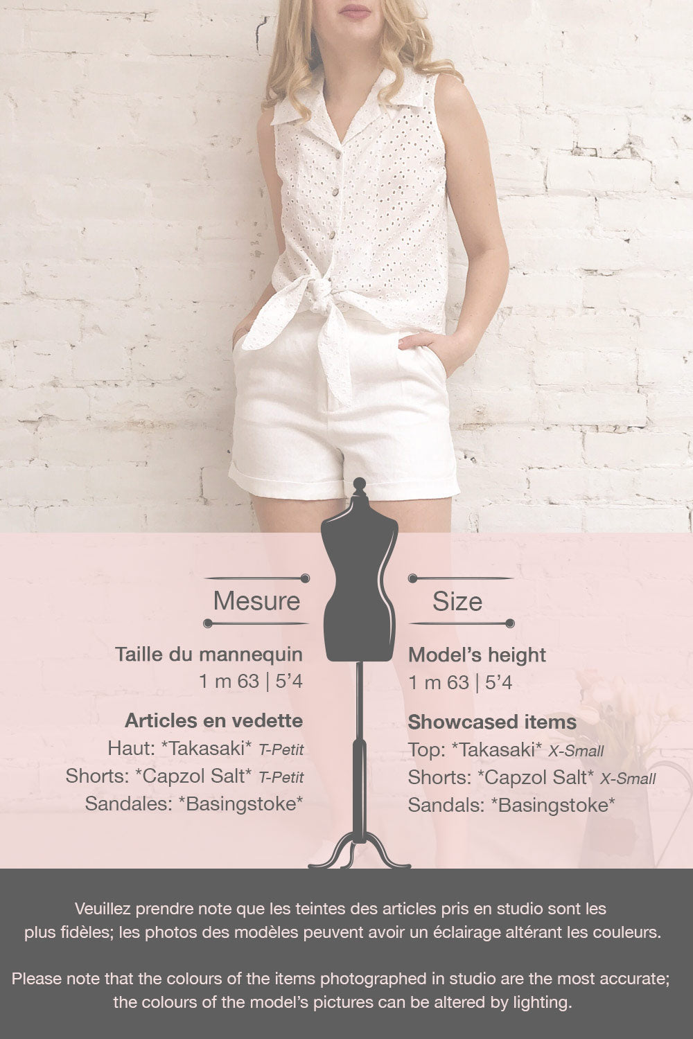 Takasaki White Openwork Sleeveless Blouse | La petite garçonne template