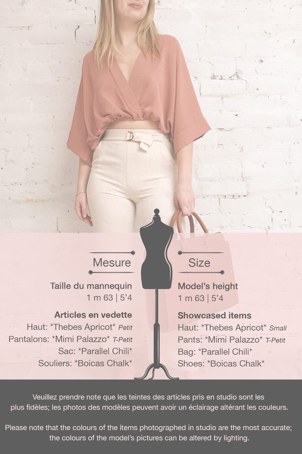 Thebes Apricot Kimono Style Crop Top | La petite garçonne template 1