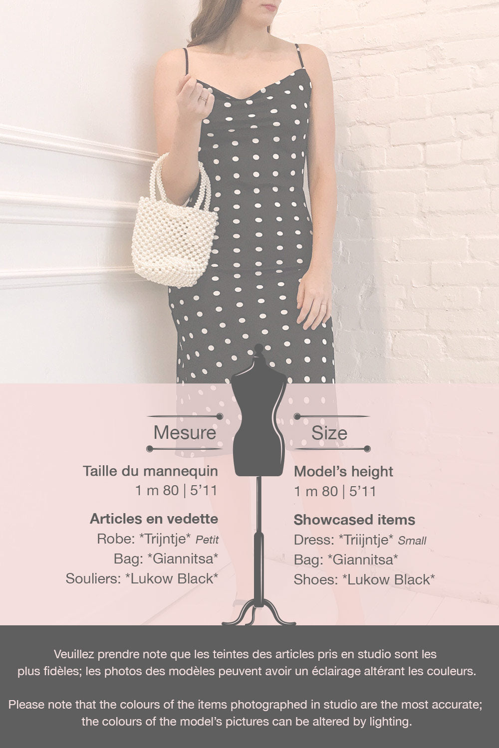 Trijntje Black & White Polkadot Dress | La petite garçonne template