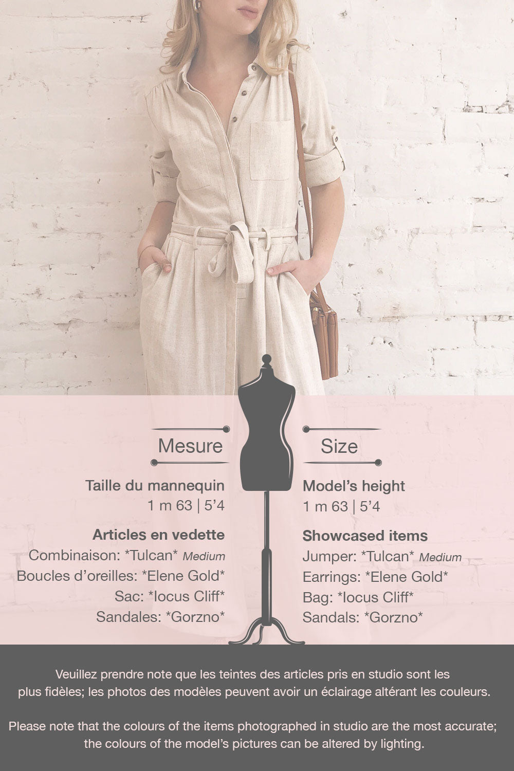 Tulcan Beige Linen Long Sleeve Jumpsuit | La petite garçonne template