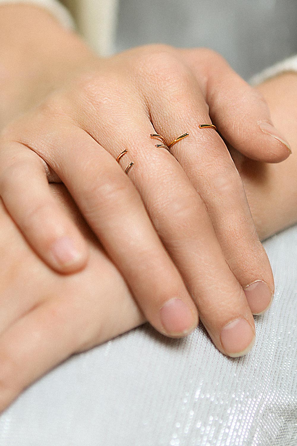 Ultio Set of 3 Different Colored Rings | La Petite Garçonne 2