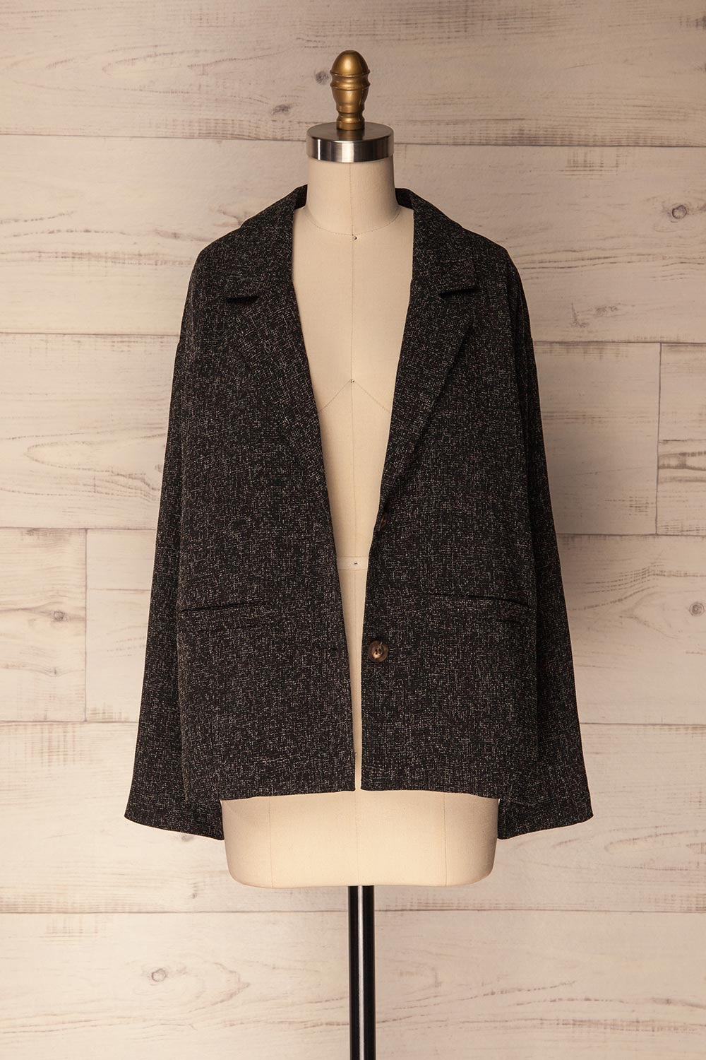 Urtaca Black Loose Blazer | La Petite Garçonne 5