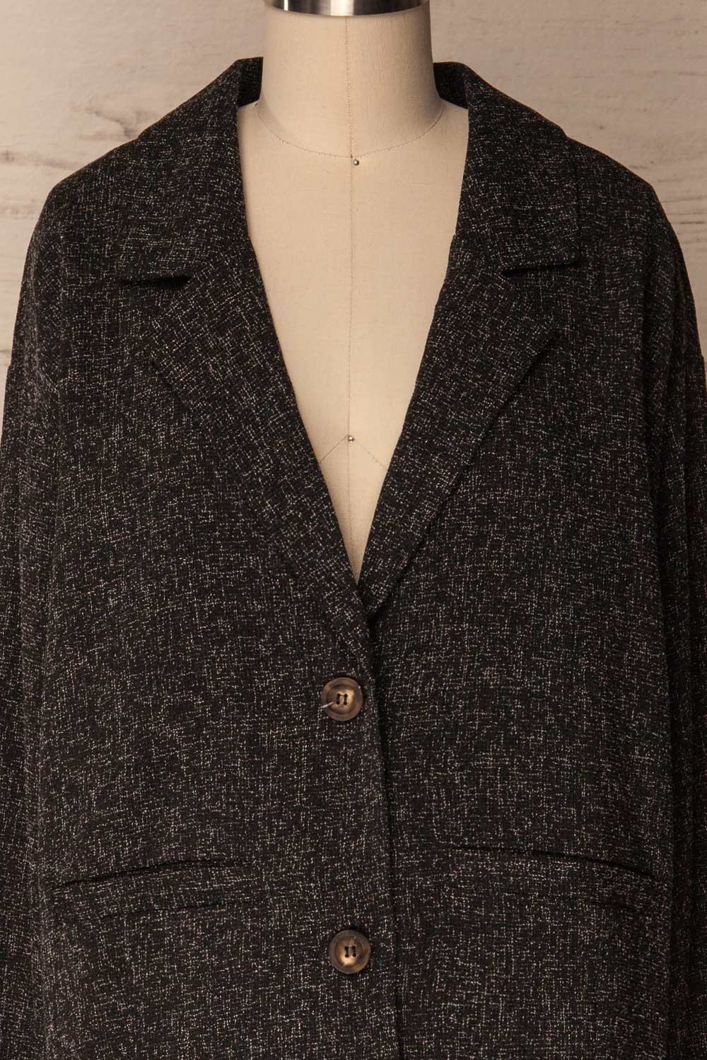 Urtaca Black Loose Blazer | La Petite Garçonne 4