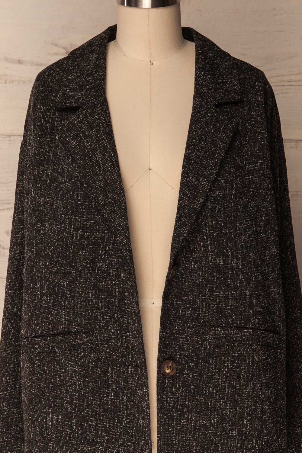 Urtaca Black Loose Blazer | La Petite Garçonne 3