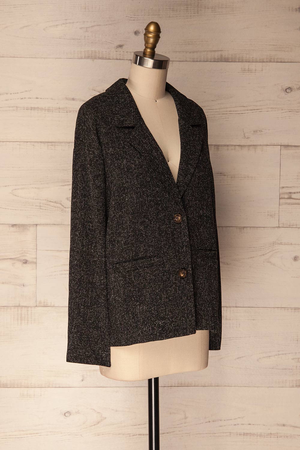 Urtaca Black Loose Blazer | La Petite Garçonne 6