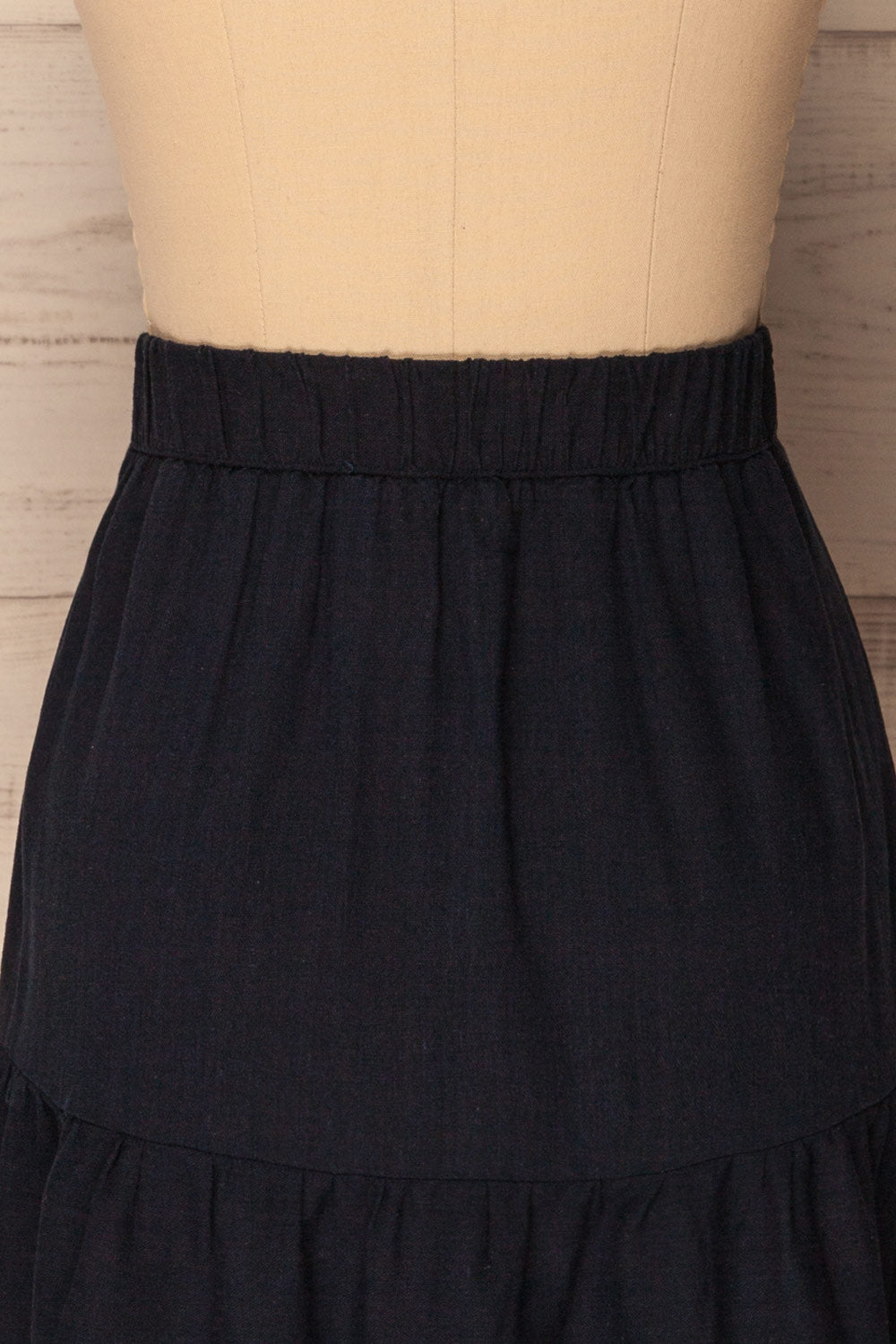 Vanves Océan Navy Ruffled A-Line Skirt | La Petite Garçonne 6