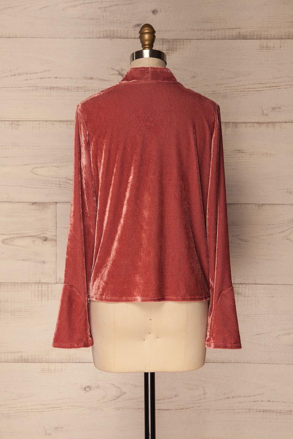 Vélès Dusty Pink Velvet Tied Jacket | La Petite Garçonne 5