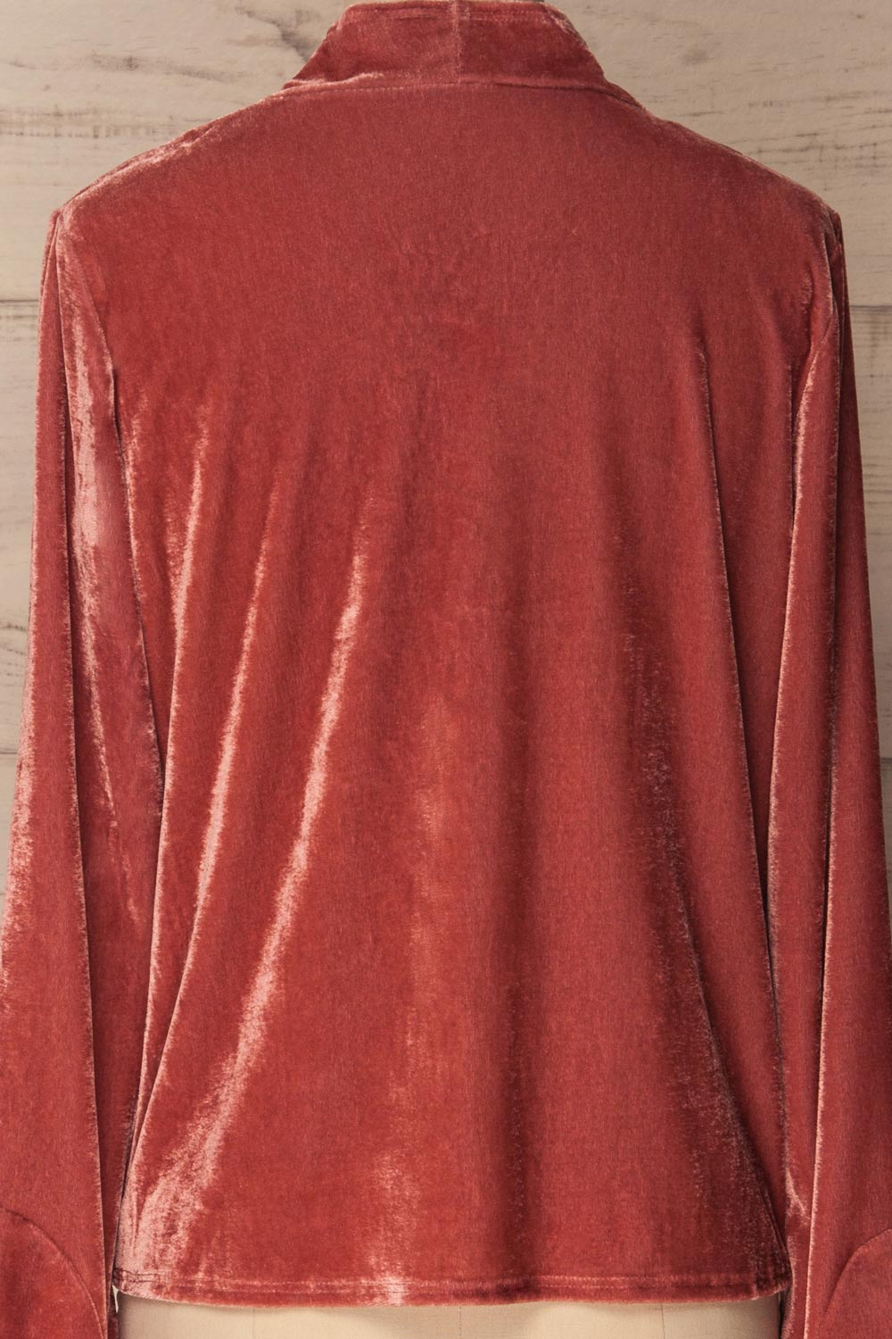 Vélès Dusty Pink Velvet Tied Jacket | La Petite Garçonne 6