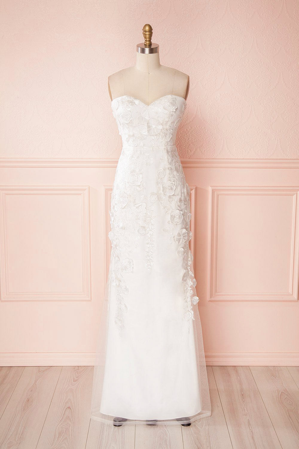 Vidyana White Floral Appliqués Bridal Gown | Boudoir 1861