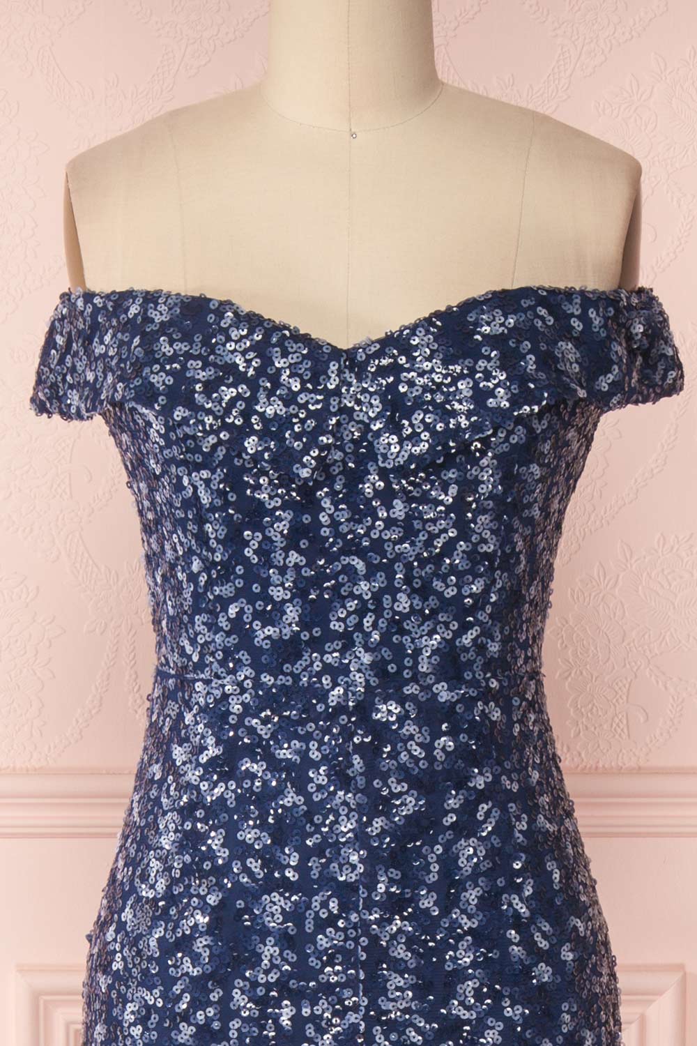 Vindya | Robe Bleu Pailletée