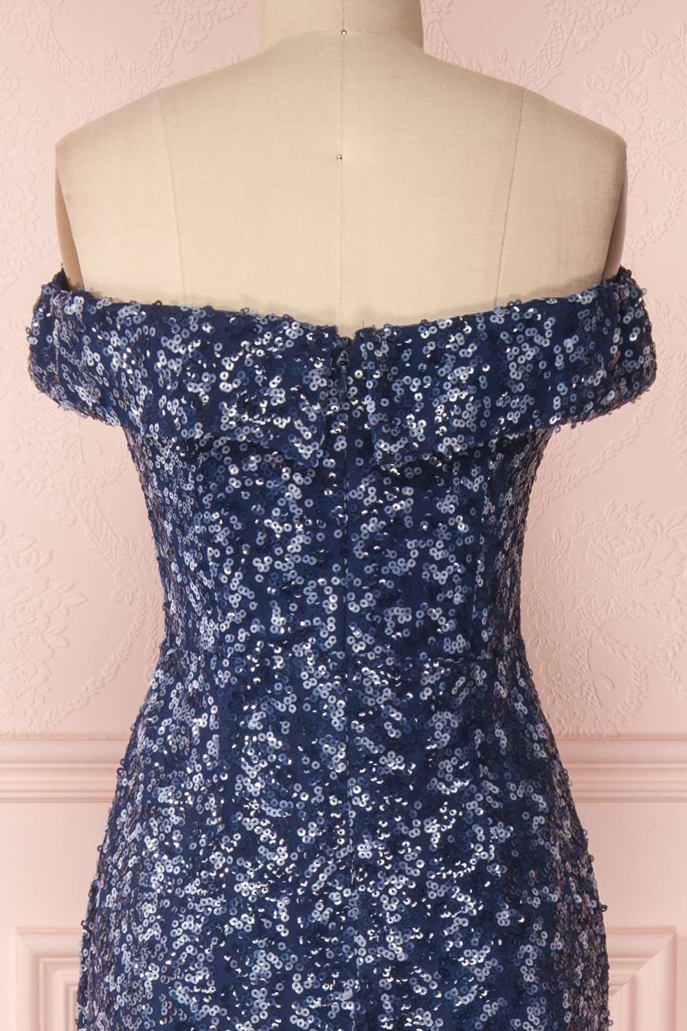 Vindya | Robe Bleu Pailletée