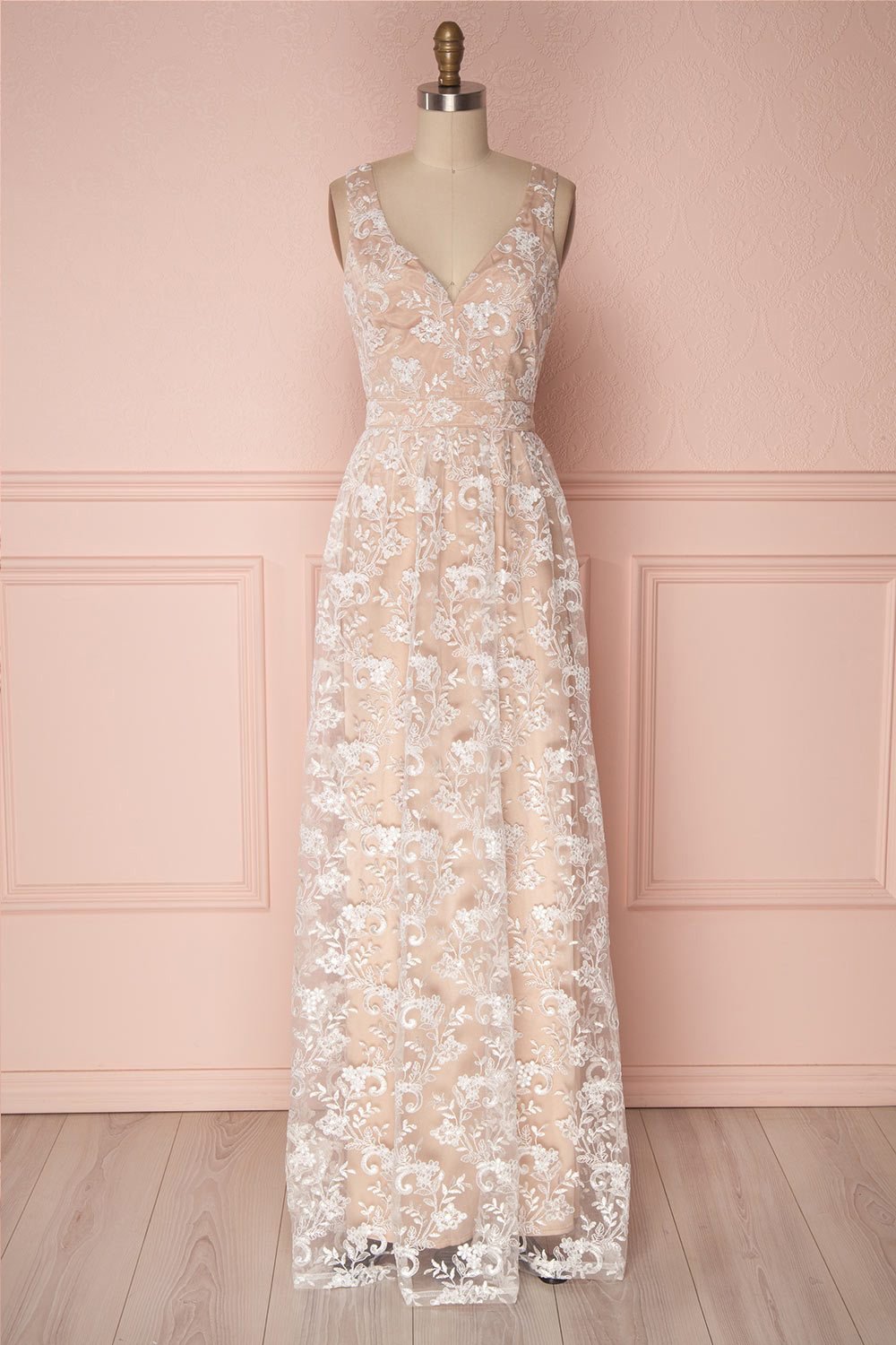 Wakana White Embroidered Bridal Gown | Boudoir 1861