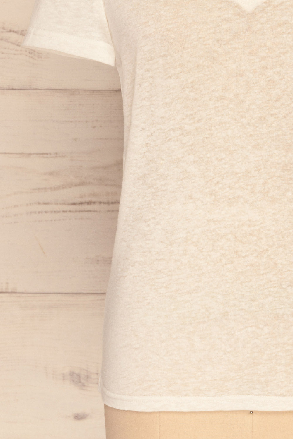 Winona White V-Neck T-Shirt | La petite garçonne bottom