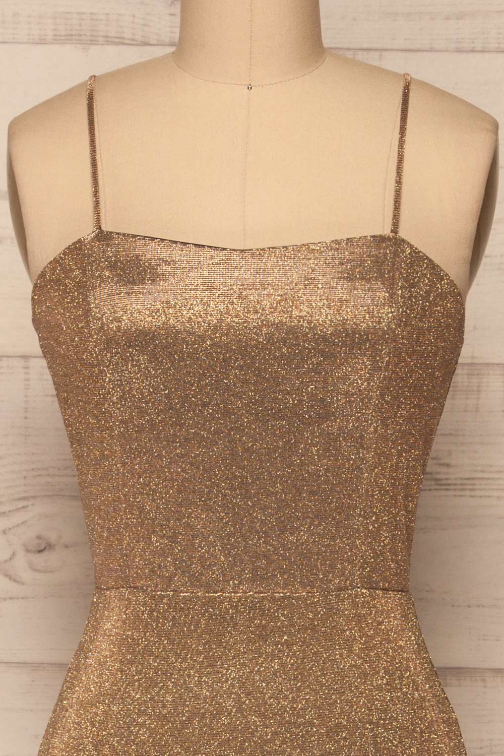 Yachiyo Gold Sparkly Mermaid Gown | La Petite Garçonne 2