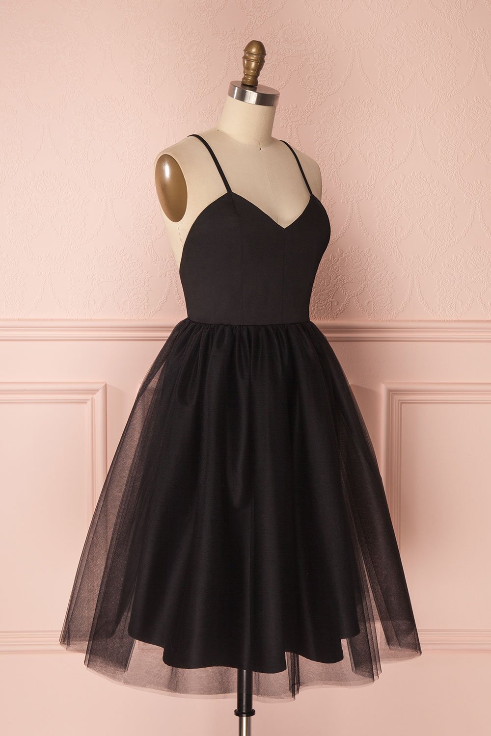 Yara Black Tulle Party Dress by Jordan de Ruiter | Boutique 1861
