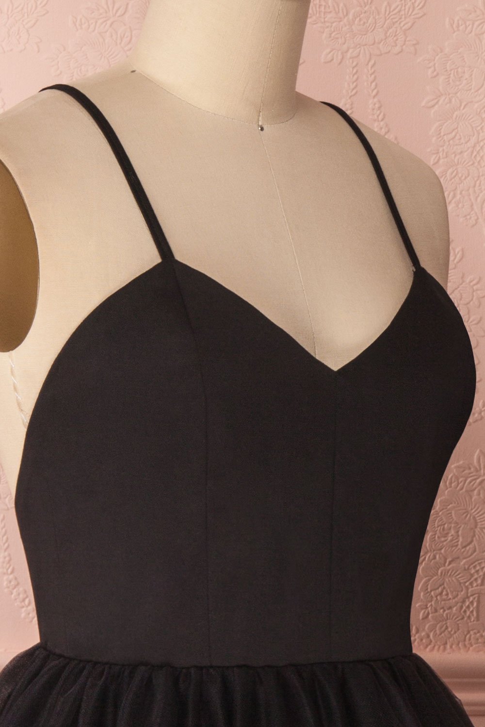 Yara Black Tulle Party Dress by Jordan de Ruiter | Boutique 1861