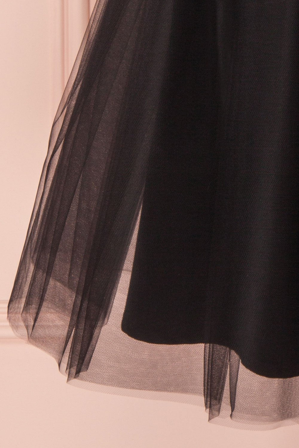 Yara Black Tulle Party Dress by Jordan de Ruiter | Boutique 1861