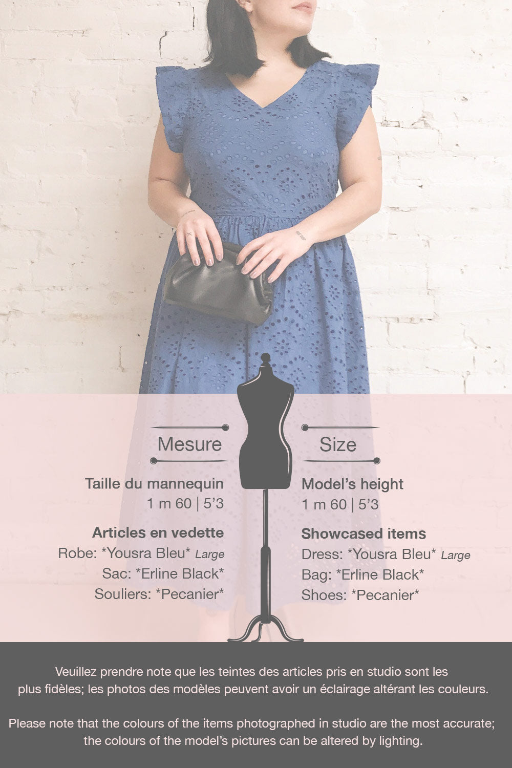 Yousra Bleu Blue Openwork Midi Dress | Boutique 1861 template