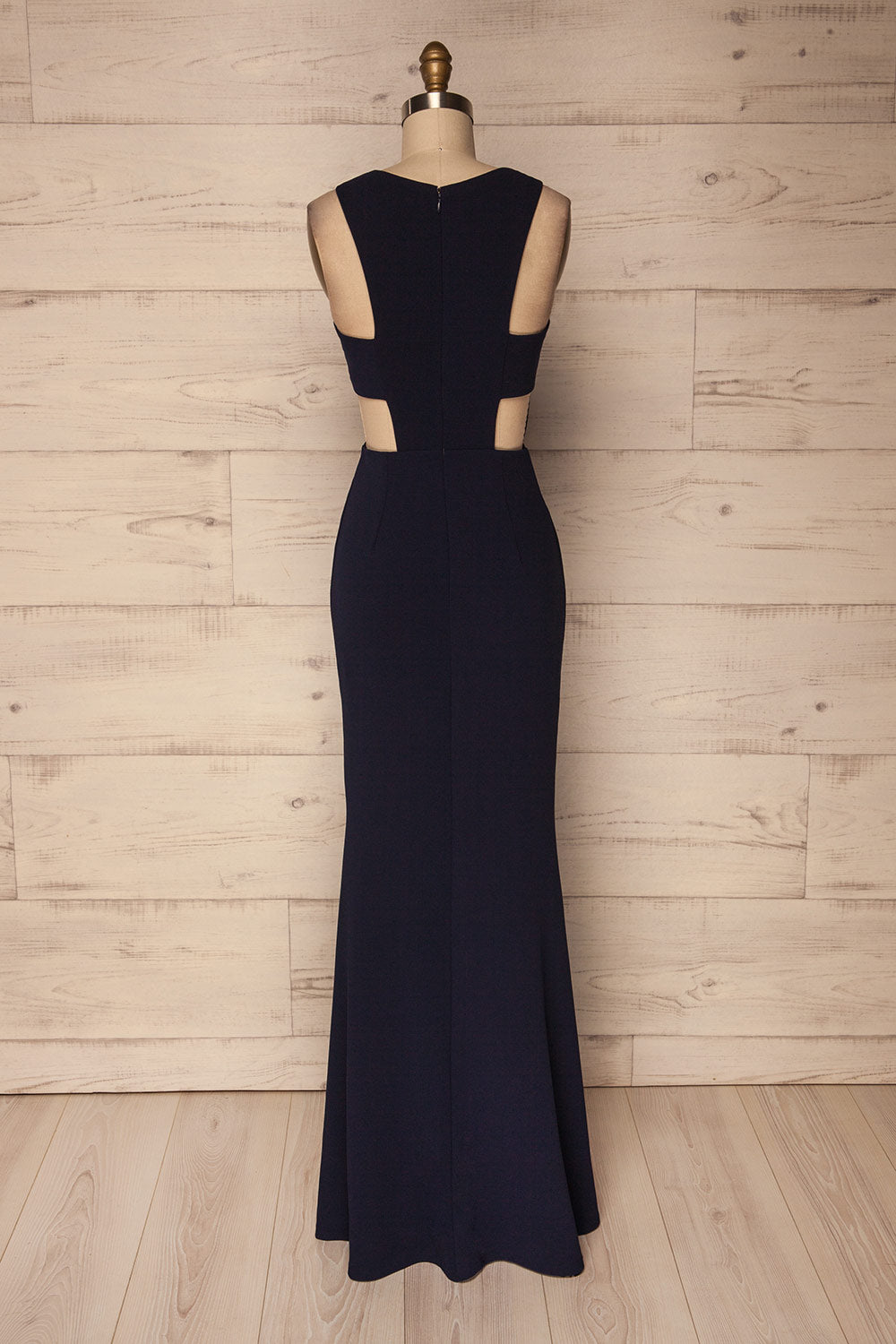 Zars Navy Cut-Outs Mermaid Gown | La Petite Garçonne