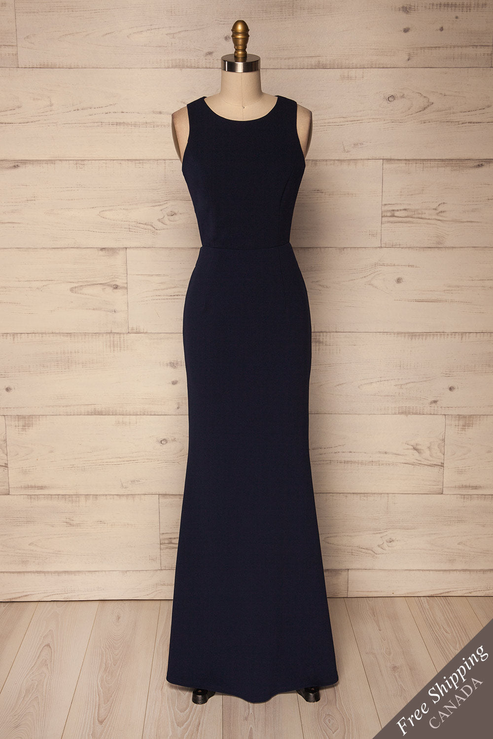 Zars Navy Cut-Outs Mermaid Gown | La Petite Garçonne