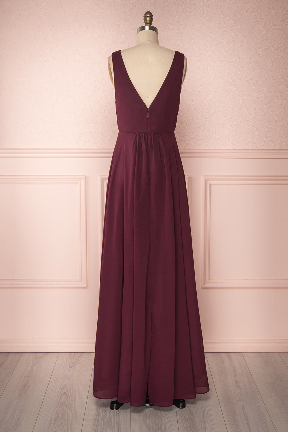 Zissel Bourgogne | Robe Maxi Ligne A