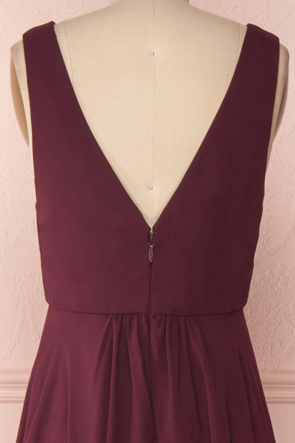 Zissel Bourgogne | Robe Maxi Ligne A