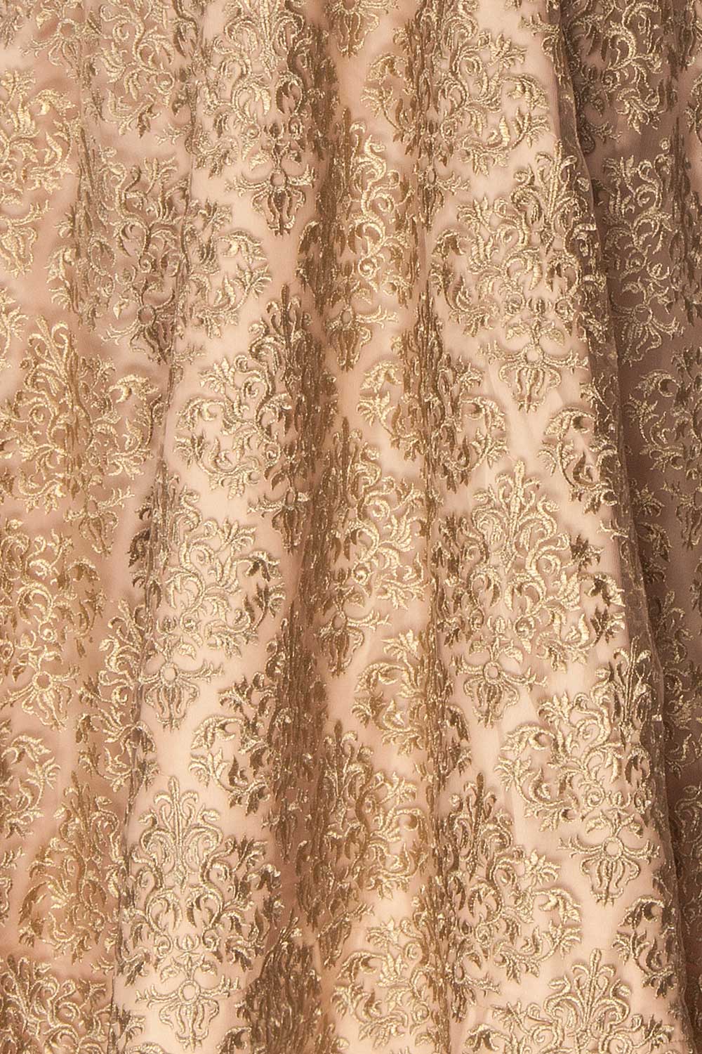 Ziya Gold | Embroidered Bustier Dress