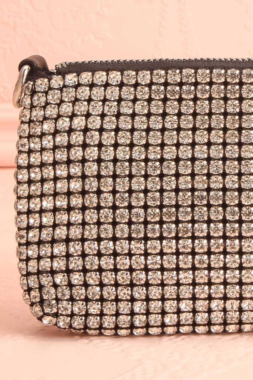 A La Brunante Blanc Sac Pochette à Cristaux | Boutique 1861 close-up