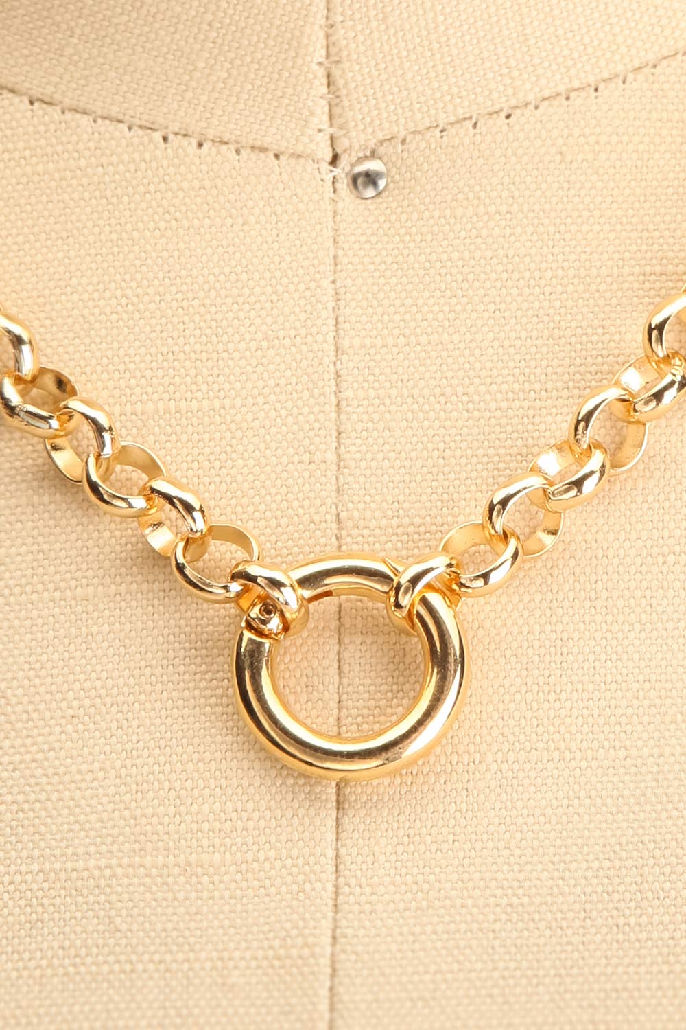 Abaco | Large Gold Chain Necklace | La petite garçonne close-up