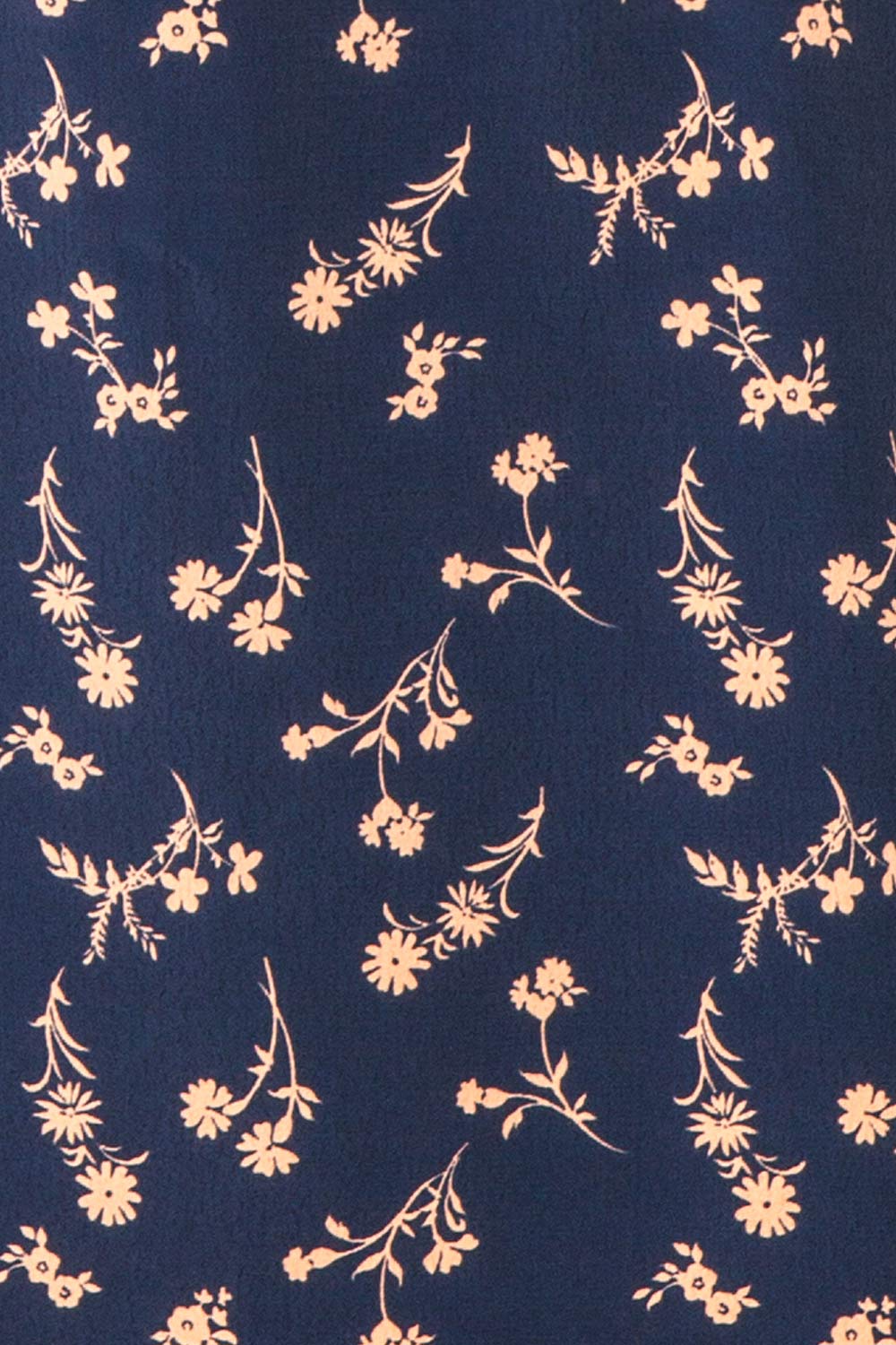 Abey Short Floral Dress w/ Long Sleeves & Shirt Collar | Boutique 1861 fabric