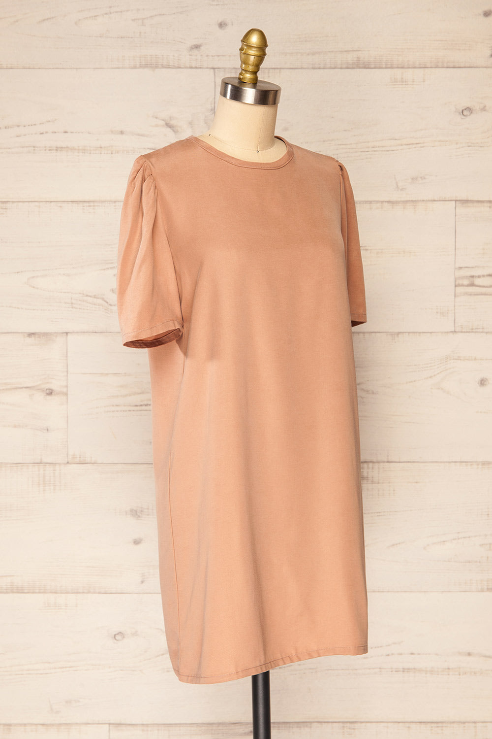 Aby Rose Short T-Shirt Dress w/ Round Collar | La petite garçonne side view