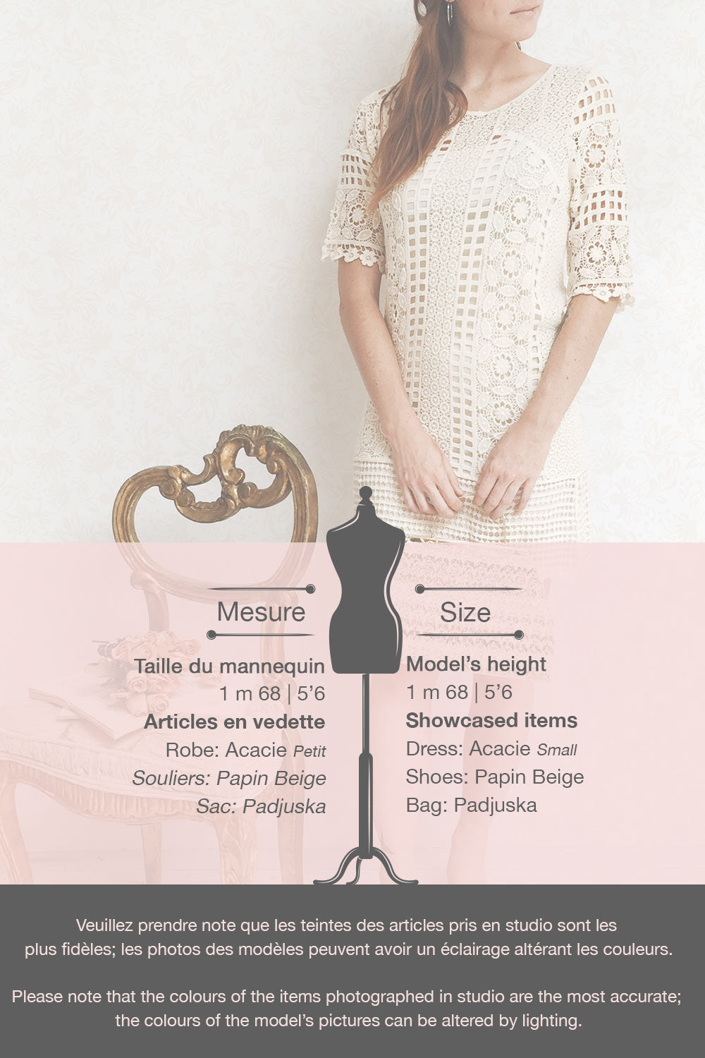 Acacie Beige Crocheted Lace Tunic Dress | Boutique 1861 12