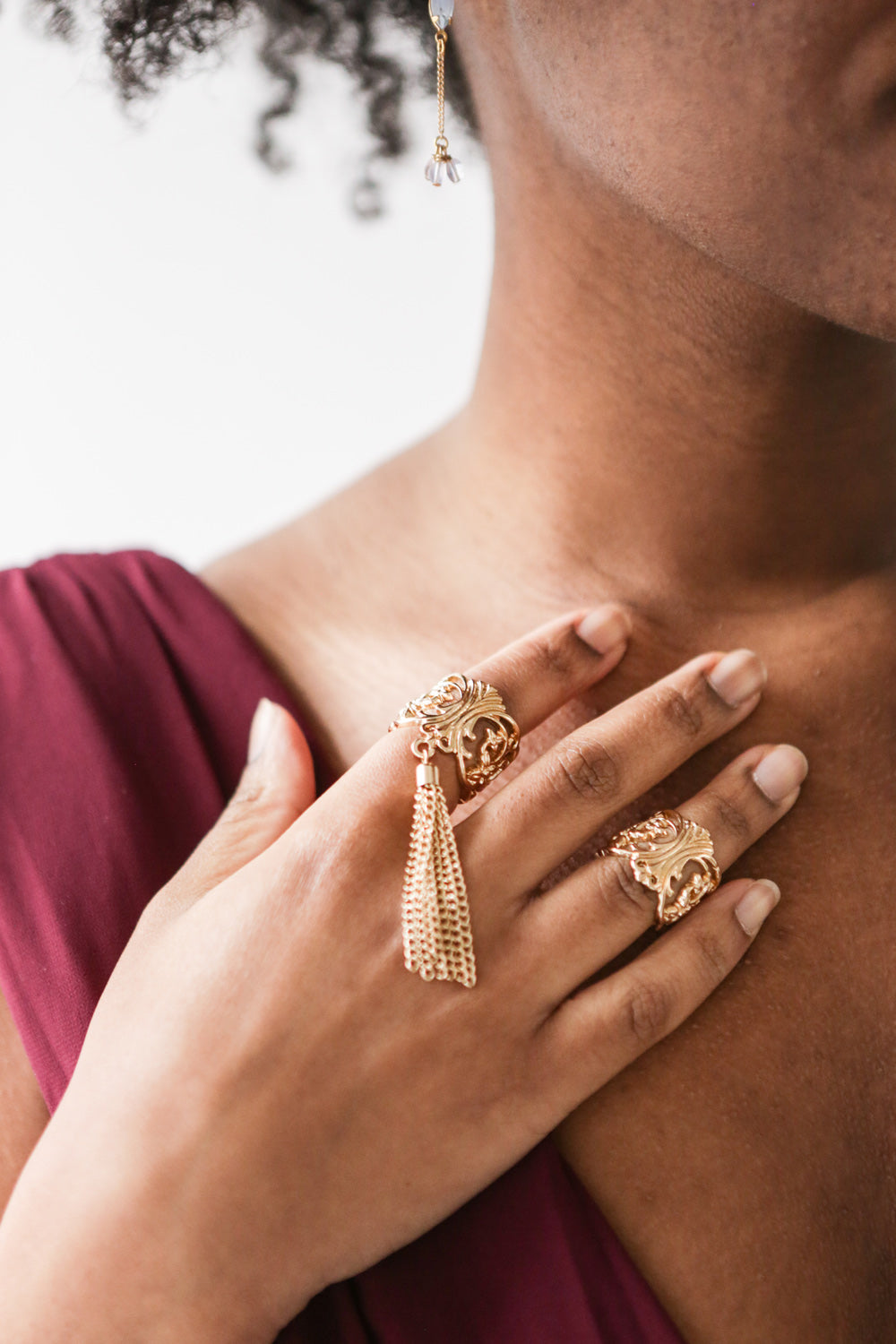 Acerola Golden Set of Rings | Boutique 1861 model