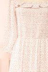 Adaline Square Neck Floral Midi Dress | Boutique 1861 sleeves