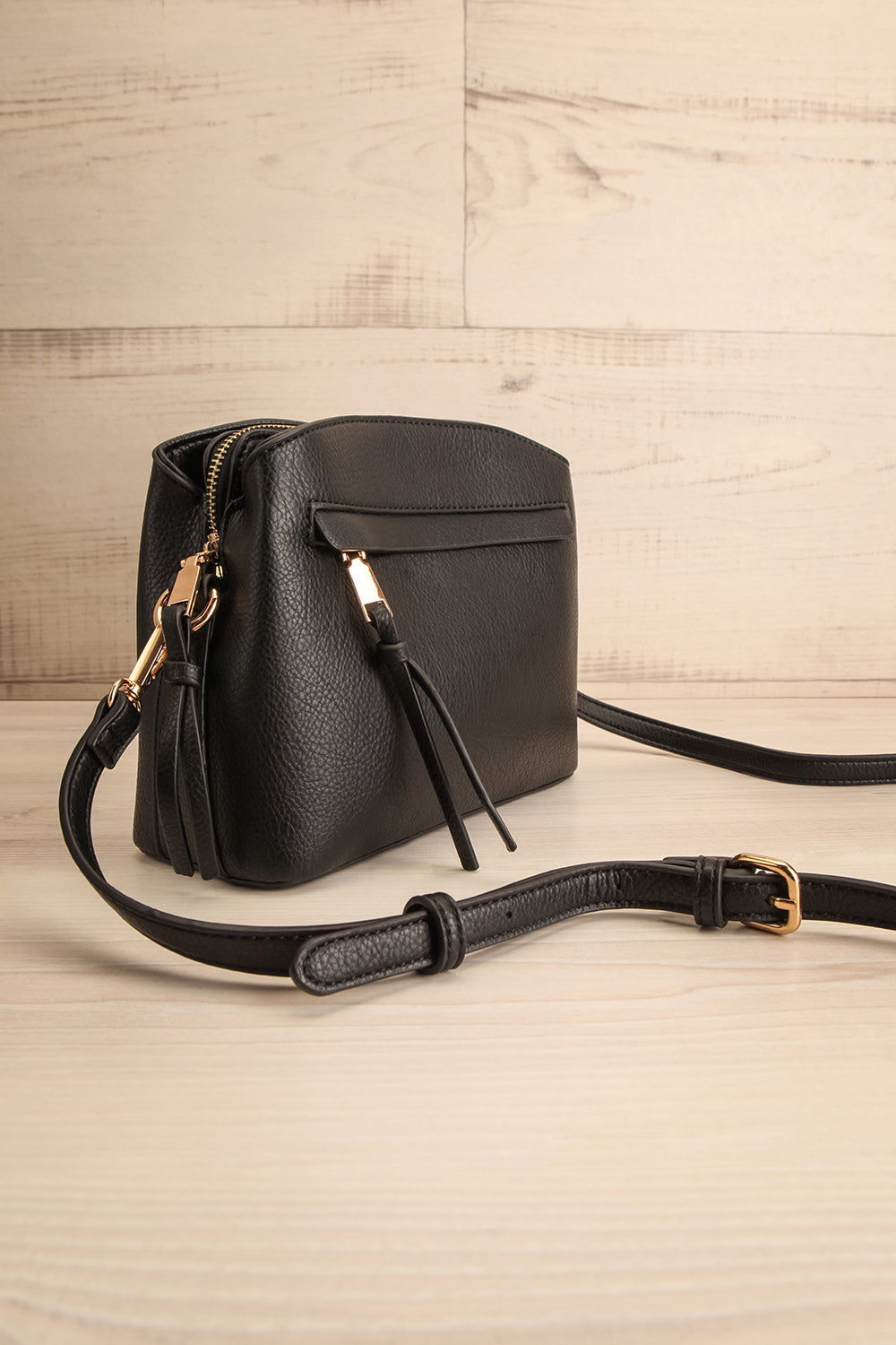 Adenon Noir Sac à Main à Bandoulière | La Petite Garçonne side view