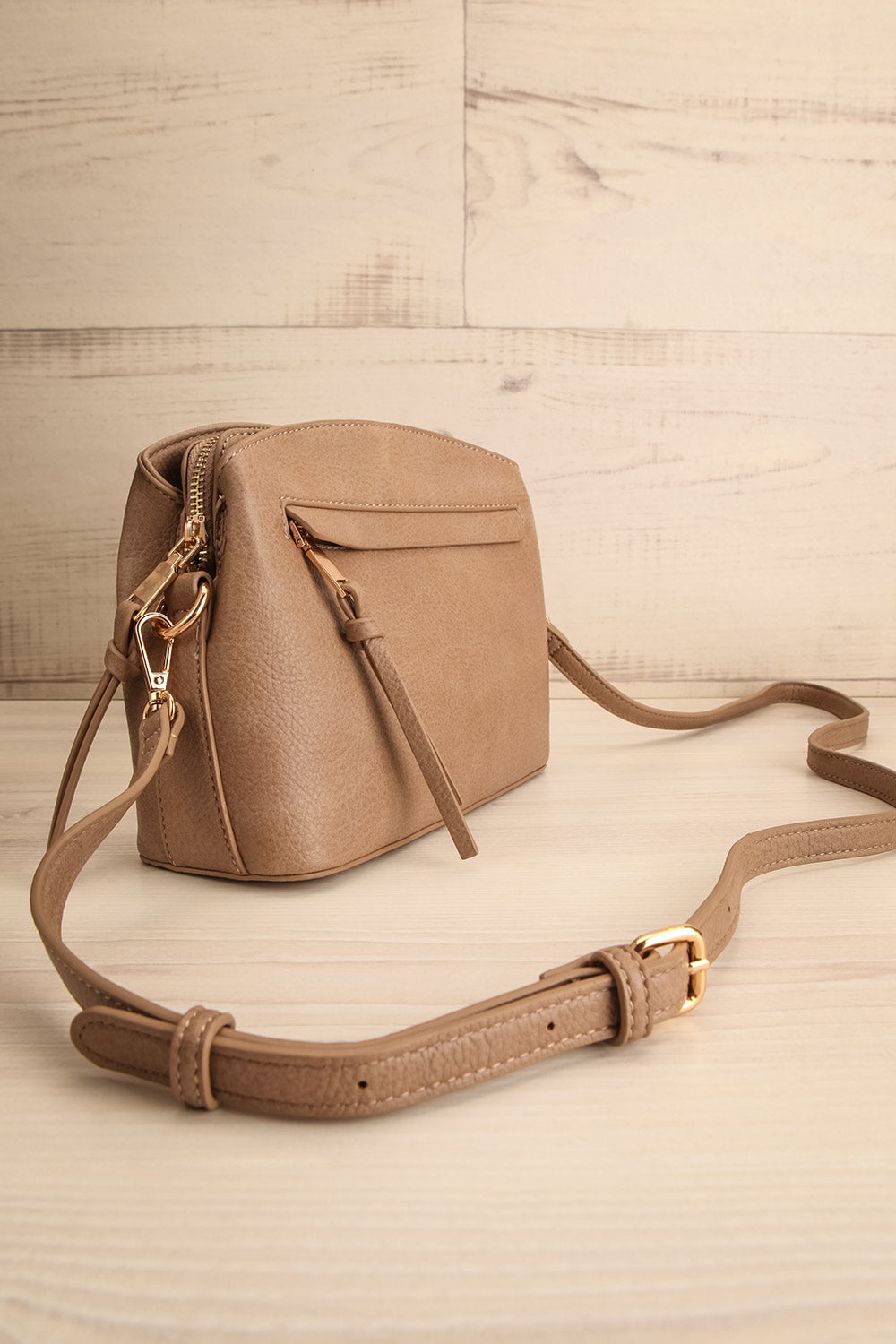 Adenon Taupe Sac à Main à Bandoulière | La Petite Garçonne side view