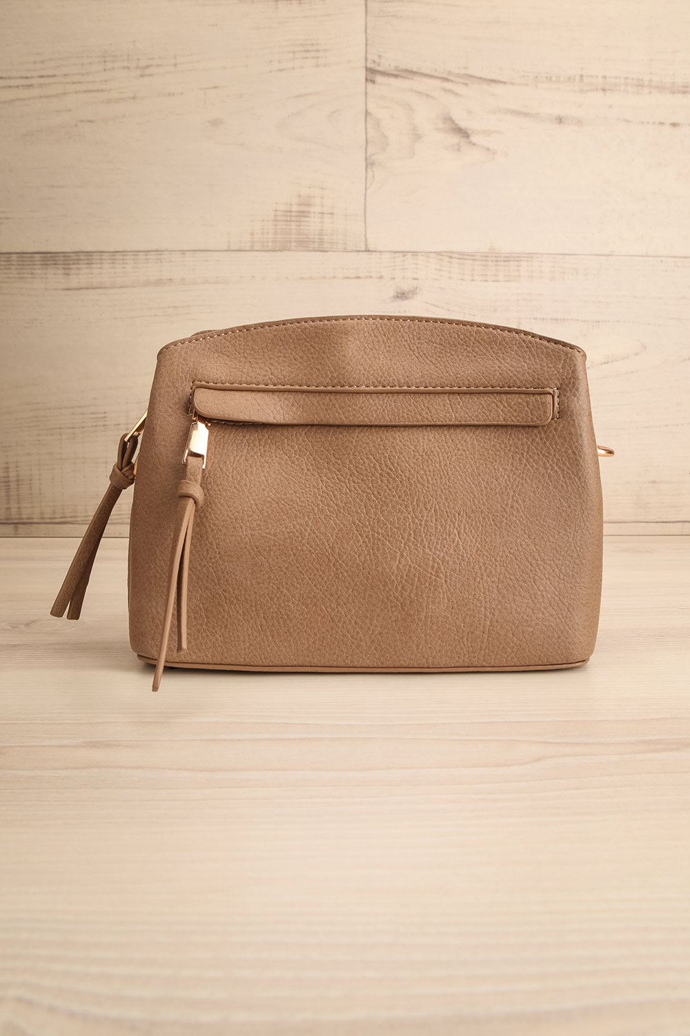 Adenon Taupe Sac à Main à Bandoulière | La Petite Garçonne front view