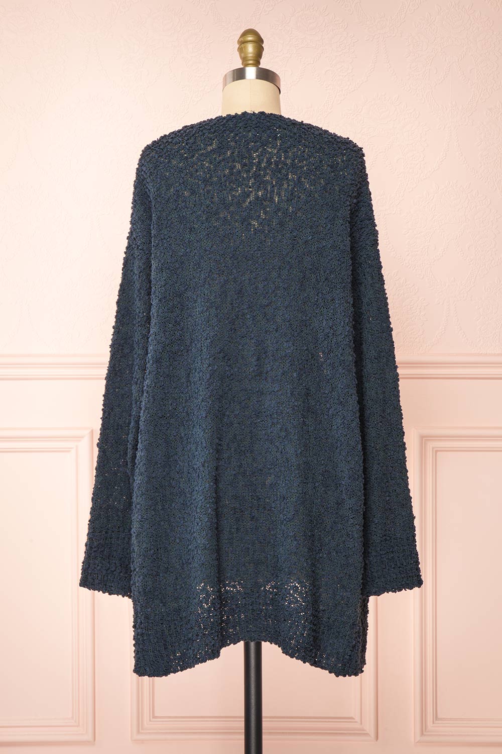 Aegle Forest Long Fuzzy Knitted Cardigan | Boutique 1861 back view