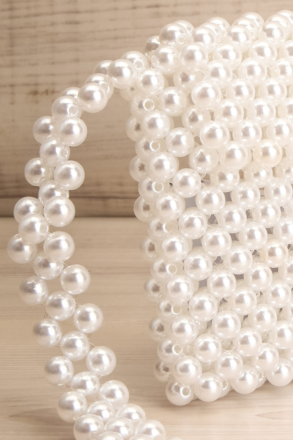 Aldehorno White Beaded Crossbody Purse | La Petite Garçonne 4