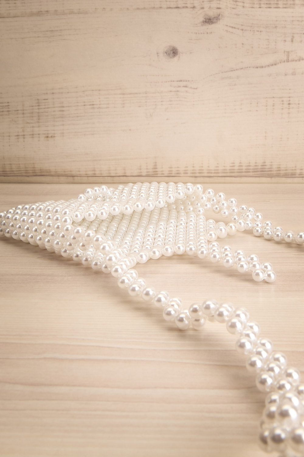 Aldehorno White Beaded Crossbody Purse | La Petite Garçonne 5