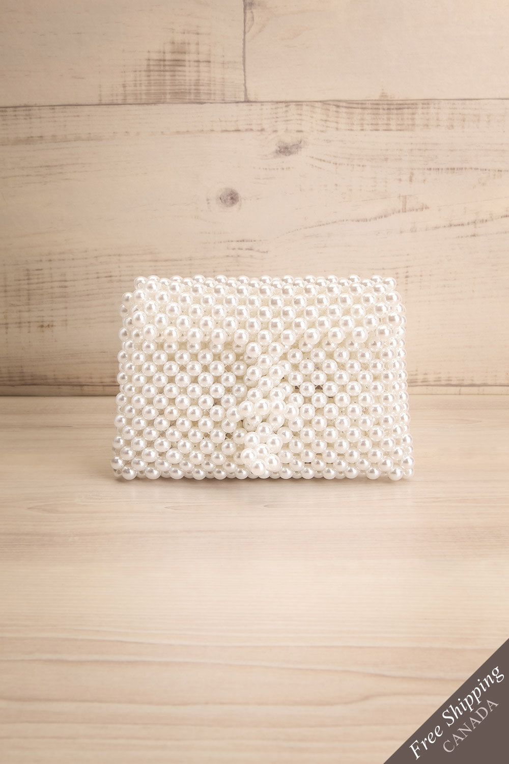 Aldehorno White Beaded Crossbody Purse | La Petite Garçonne 1