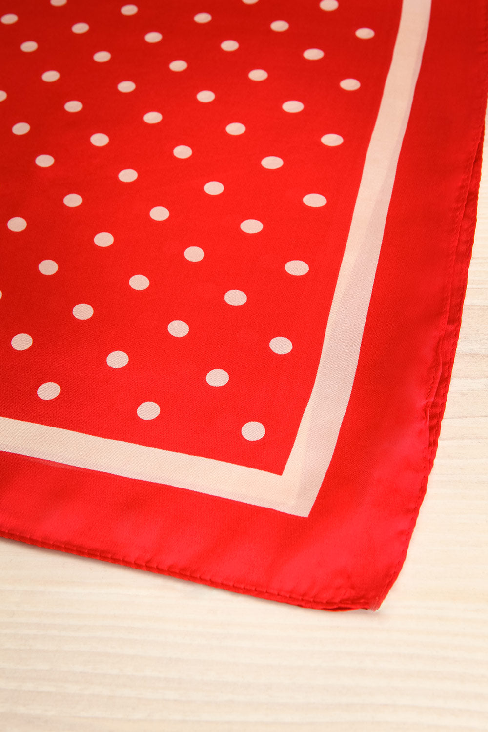 Alentejo Red & Cream Polka Dot Scarf | La Petite Garçonne 8