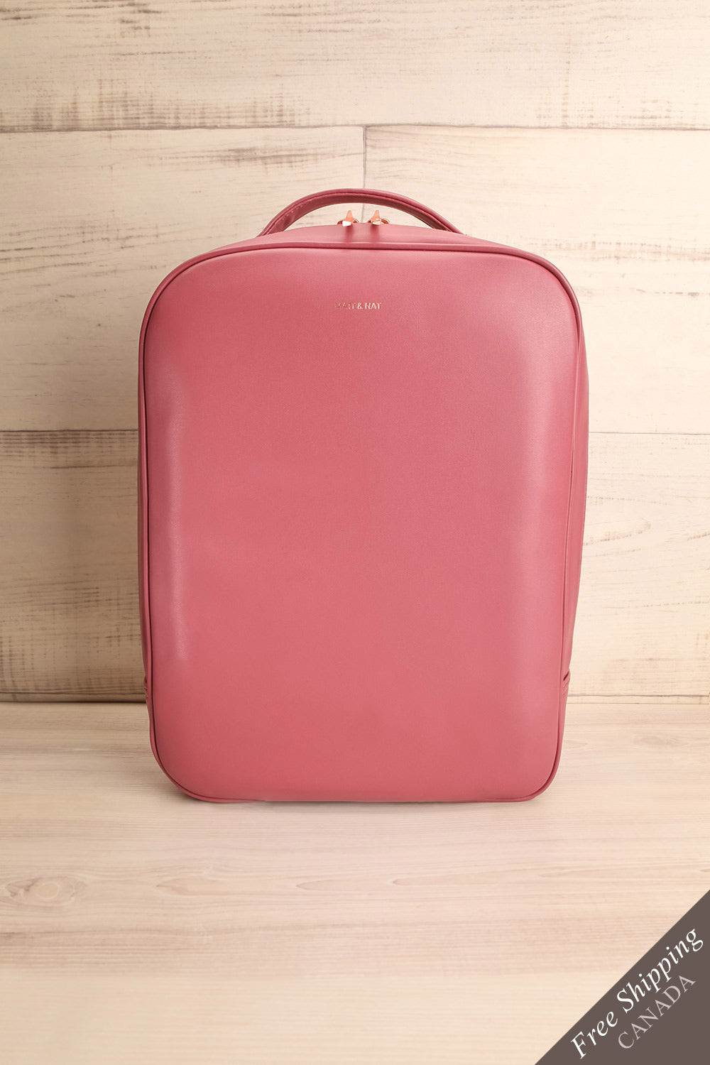 Alexxa Raspberry Red Matt & Nat Backpack front view | La Petite Garçonne