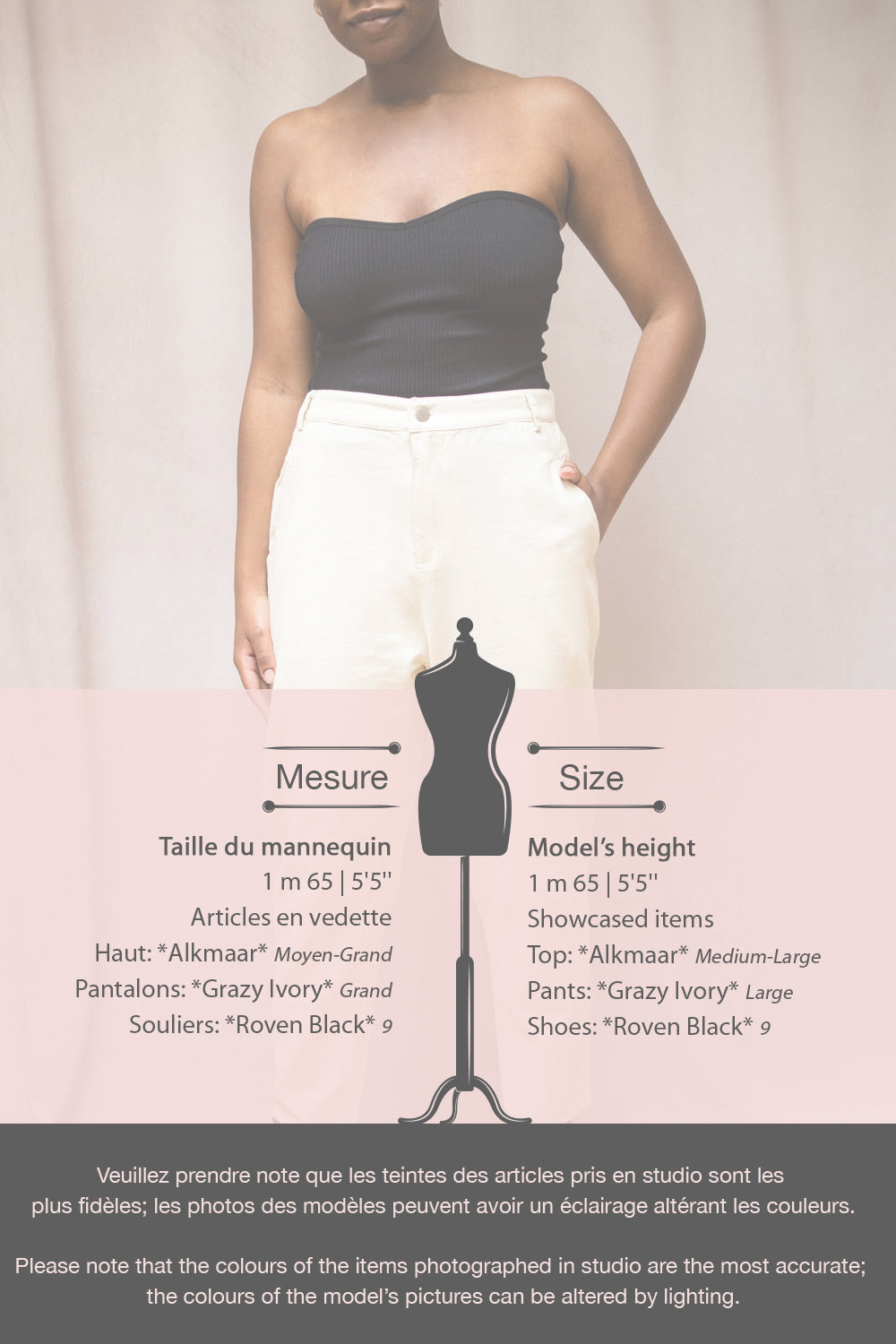 Grazy Ivory Cotton Cropped Mom Jeans | La petite garçonne fiche